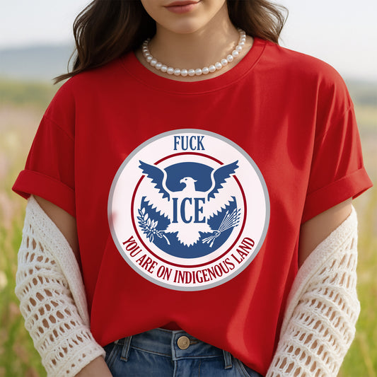 YOU ARE ON INDIGENOUS LAND - One Sides Unisex T-Shirt/T-Shirt V-Neck/Hoodie/Sweatshirt
