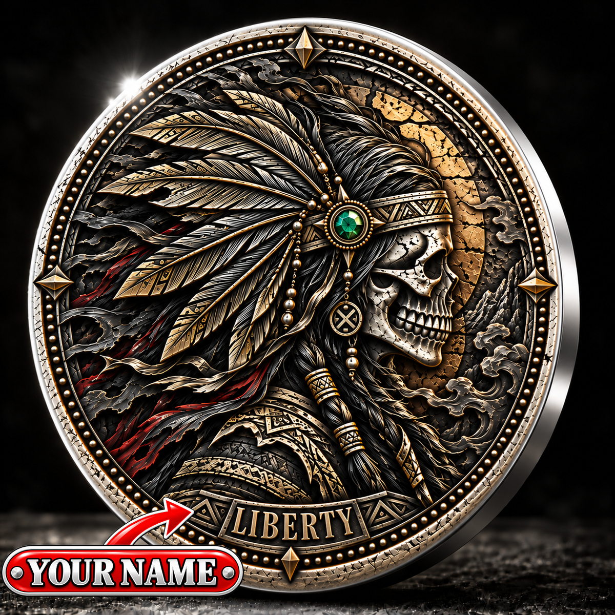 The Warrior May Fade The Spirit Never Dies - Personalized 3D Printing Pocket Hug