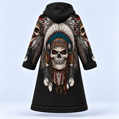 Dream Cloak - Warrior Skull Tribal Chief Headdress Edition