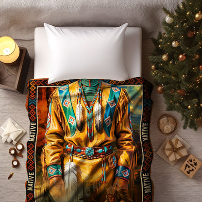 Native Pride Blanket – Warrior Spirit & Tribal Heritage