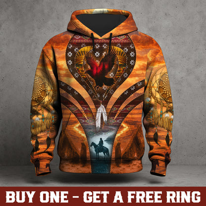 Echoes of the Ancestors – The Chief Spirit 3D Hoodie, Honoring Native Roots