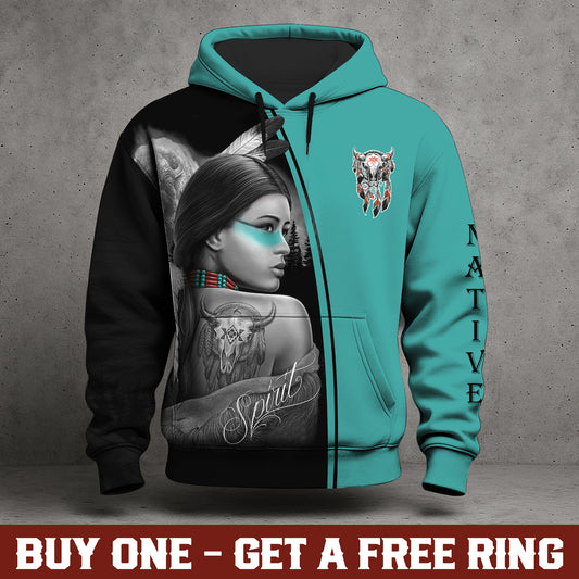Native Woman 3D Hoodie WCS