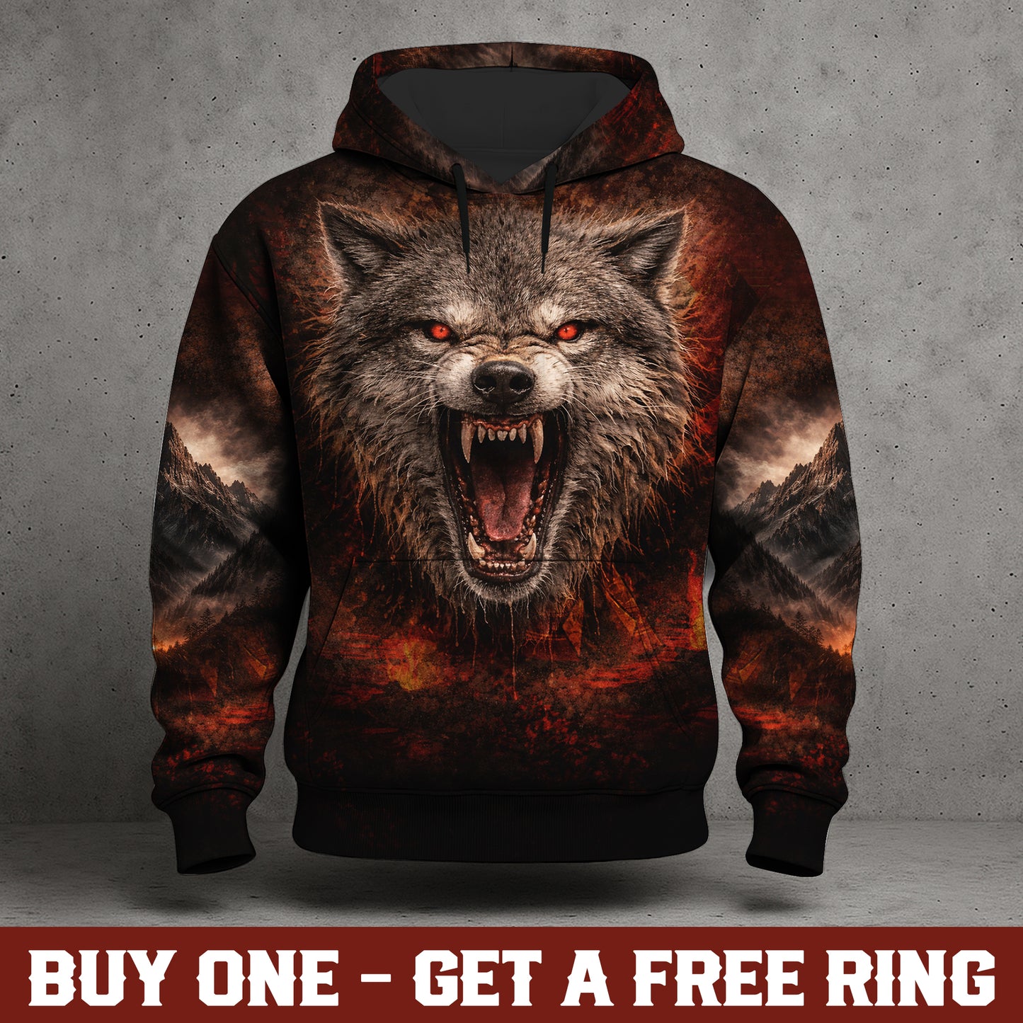 Wild Wolf Predator Hoodie – Animal Spirit 3D Print Pullover
