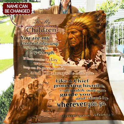 🔥 NATIVE Family Blanket – Custom Native Gift for Your Loved Ones
