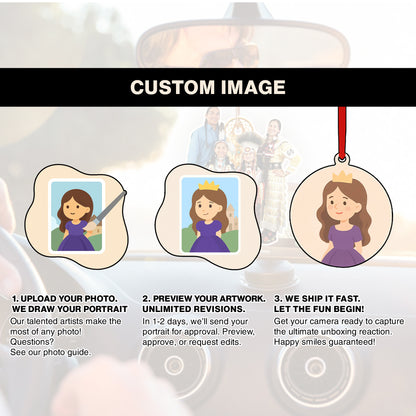 Custom Photo Ornament Acrylic – Personalized Christmas Gift