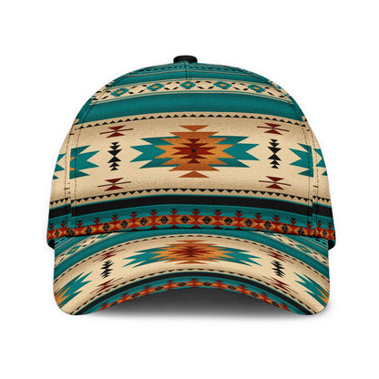 Green Native Pattern Classic Cap