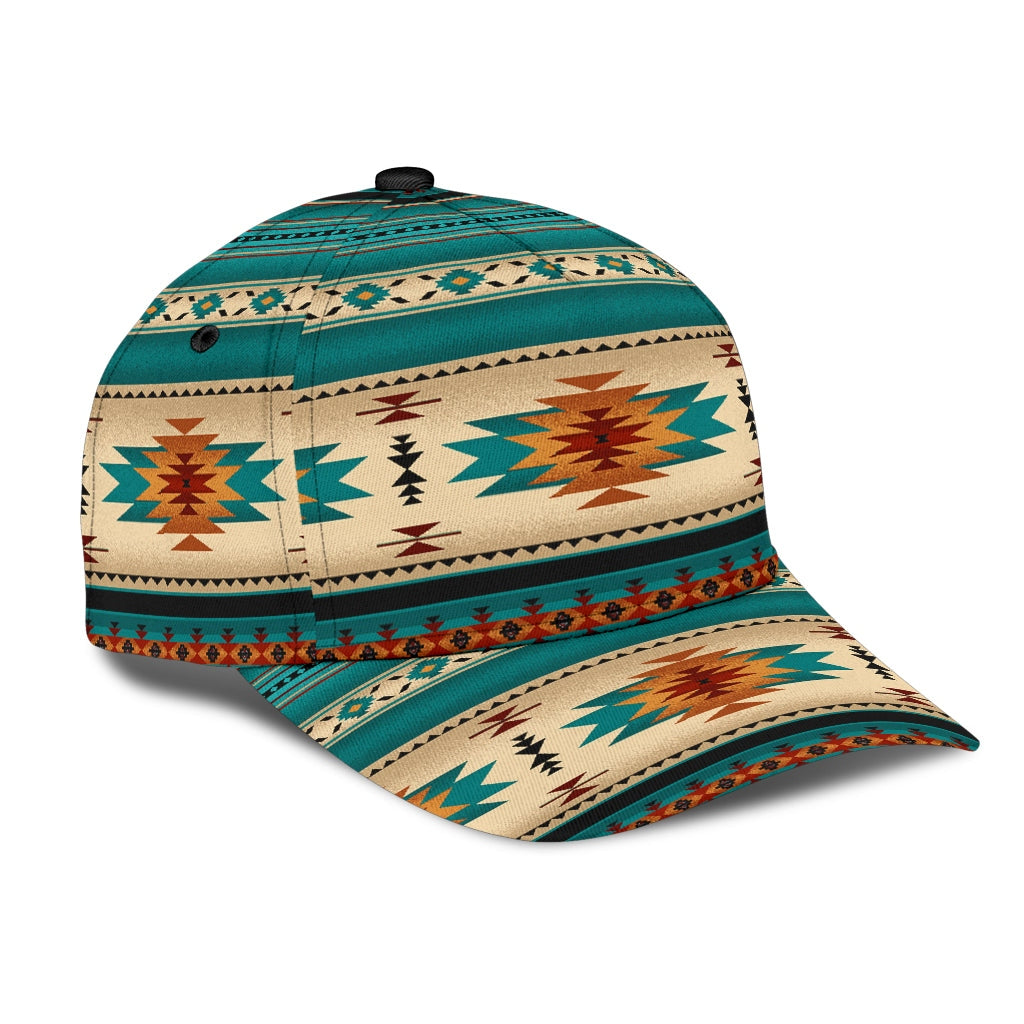 Green Native Pattern Classic Cap