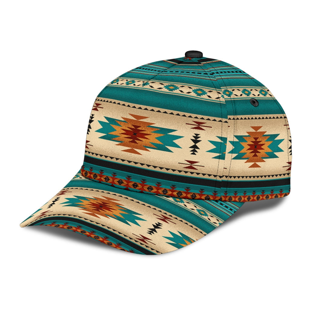 Green Native Pattern Classic Cap