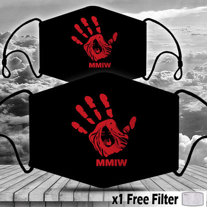 Face Mask Bandana Red Hand - Justice For Missing And Murdered Indigenous