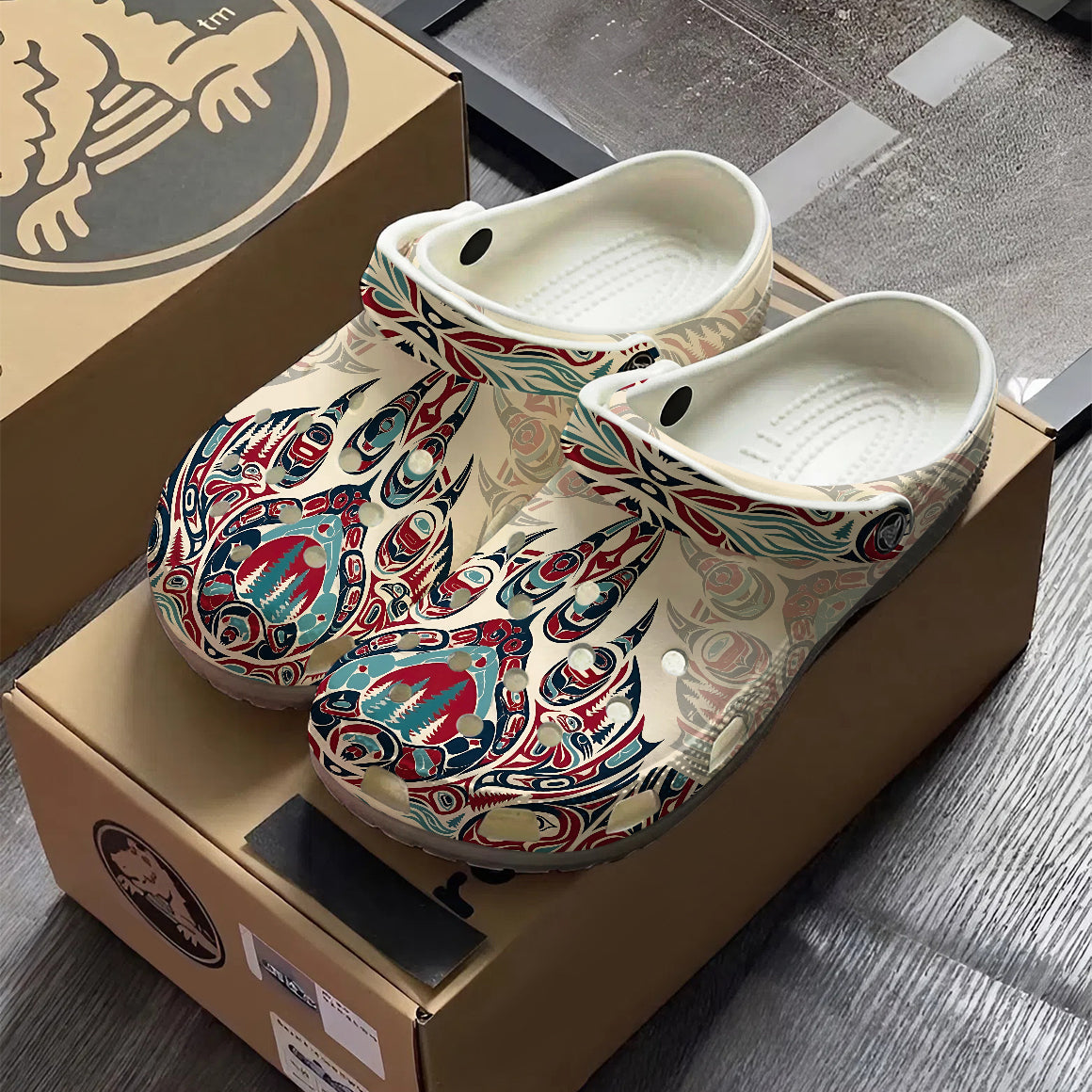 Native Bear Paw Clogs Shoes for Adults & Kids
