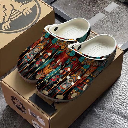 Native Leather Clogs Shoes for Adults & Kids