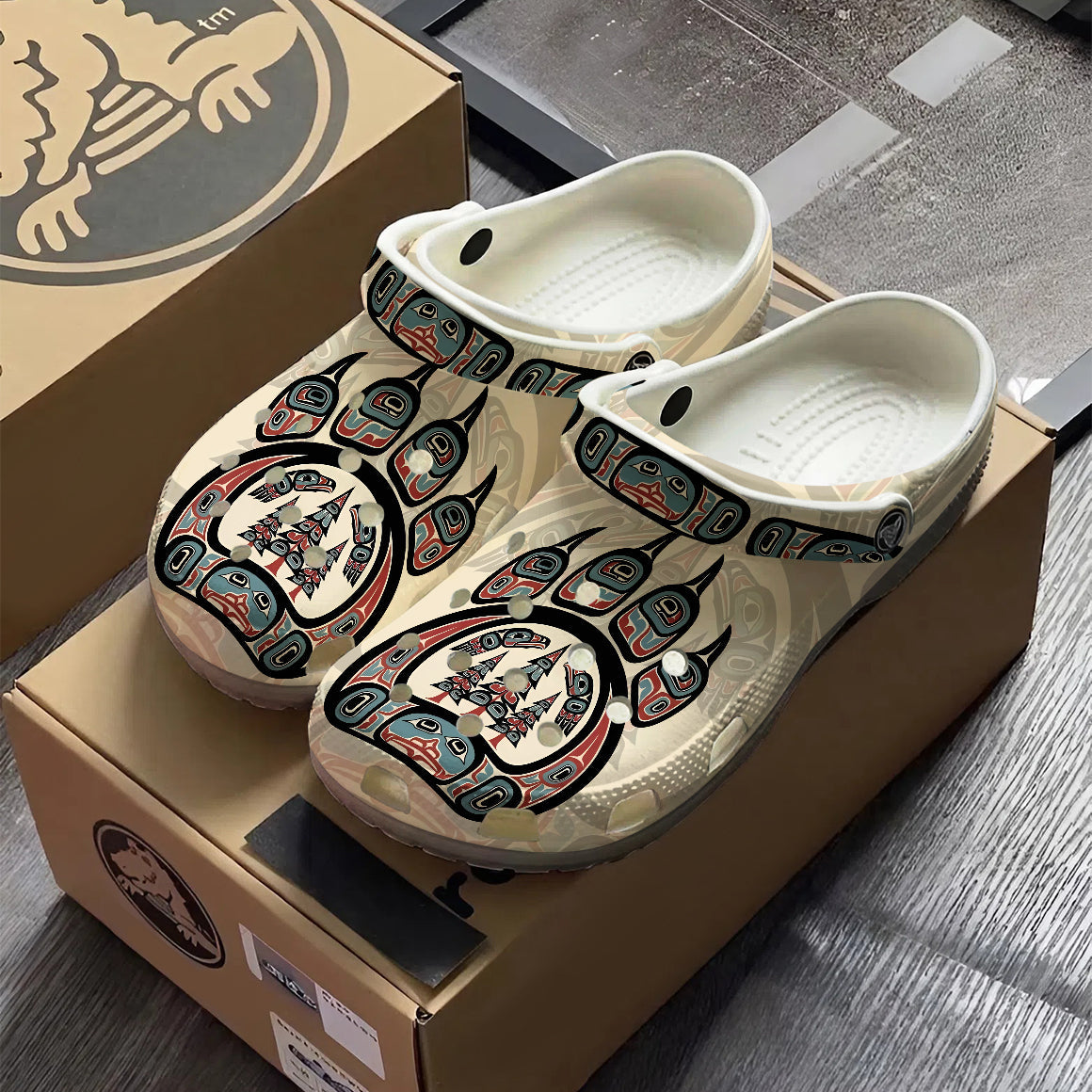 Native Bear Paw Clogs Shoes for Adults & Kids