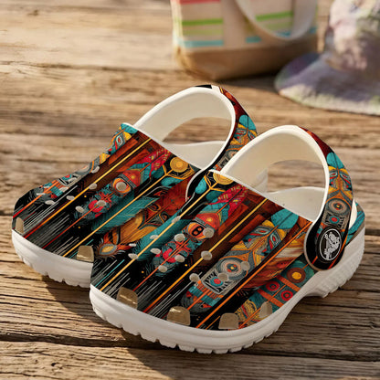 Native Leather Clogs Shoes for Adults & Kids