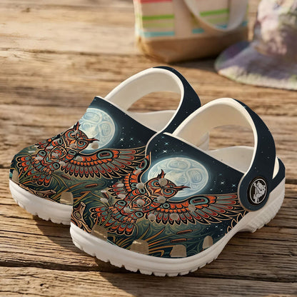 Native Owl Clogs Shoes for Adults & Kids
