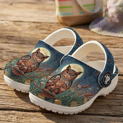Native Owl Clogs Shoes for Adults & Kids