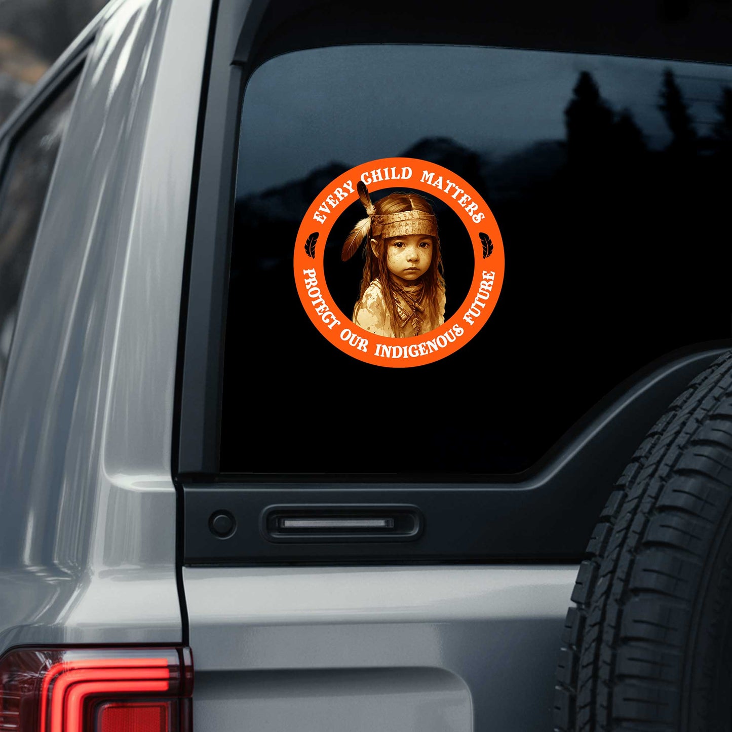 Every Child Matters - Protect Our Indigenous Future - Feather Sticker