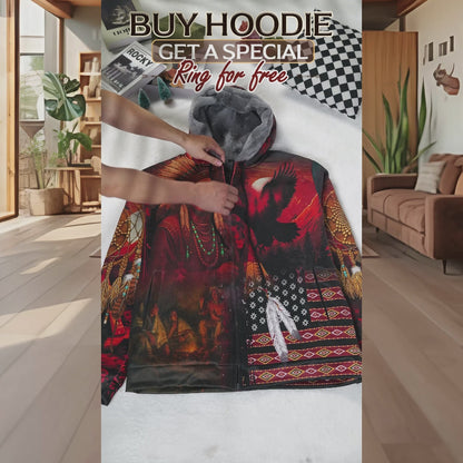 Echoes of the Ancestors – The Chief Spirit 3D Hoodie, Honoring Native Roots